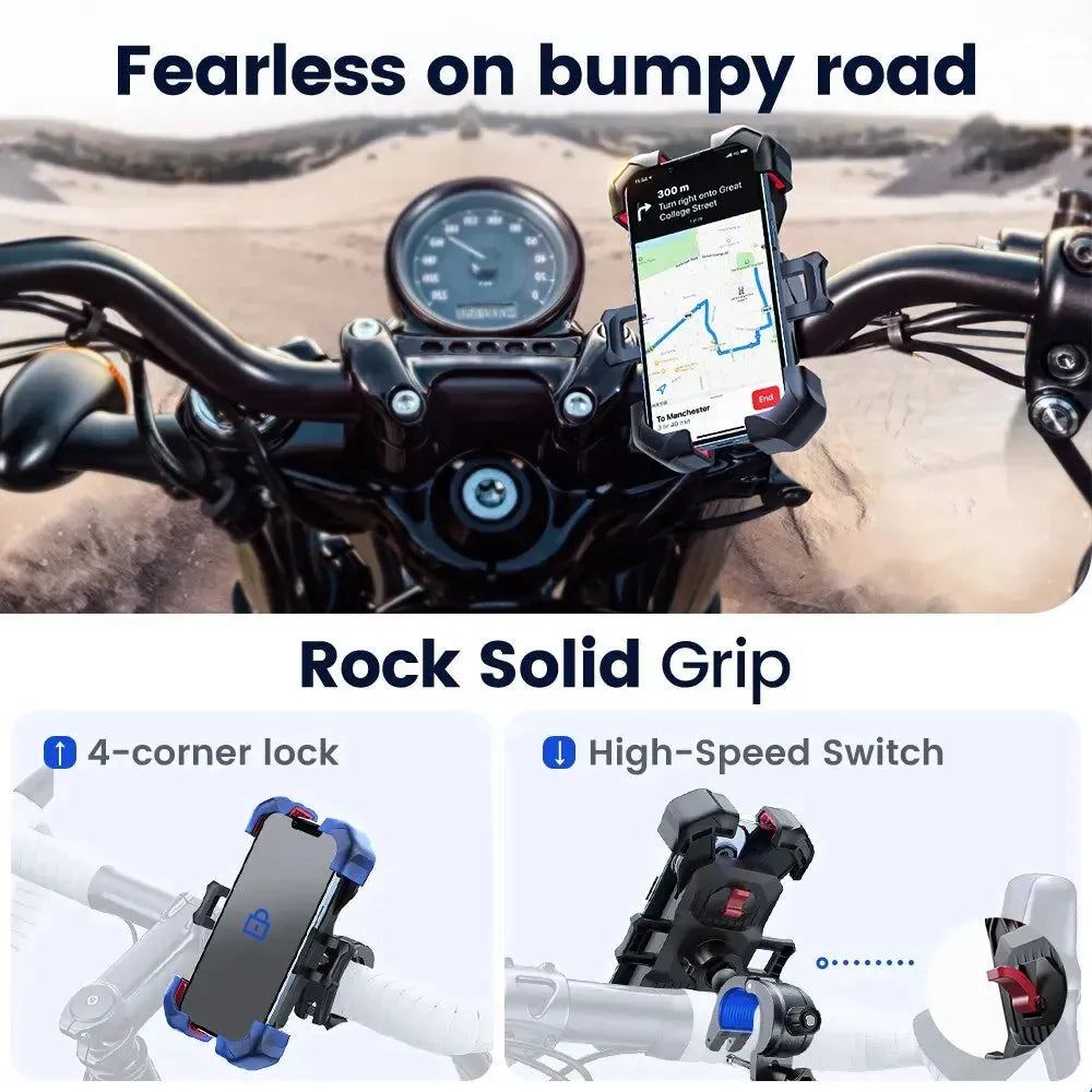 Phone Holder Bike 360° View Mobile Phone Stand Shockproof