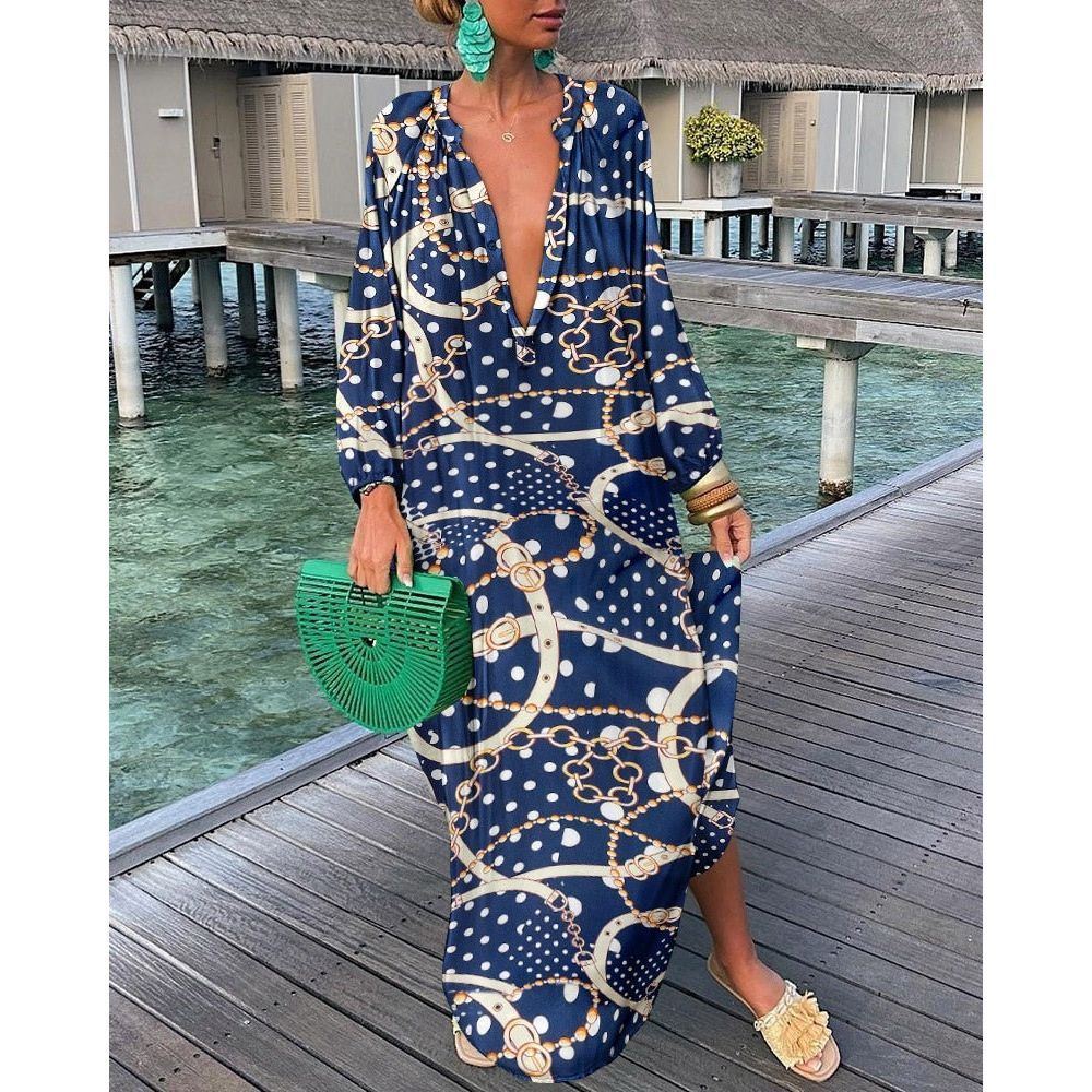 Long Dress for Women Loose Dresses Graphics Print Y2k Casual Punk Elegant Holiday Loose Autumn Gothic Vintage dresses - Jointcorp