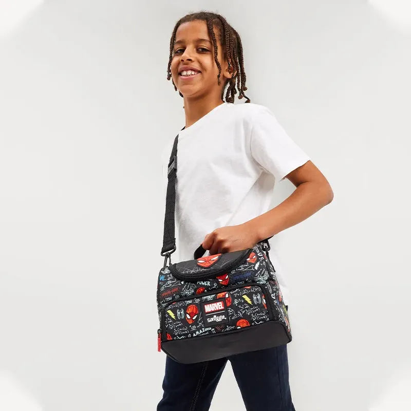 Smiggle Marvel Spider-man Children Stationery Student School Bag Lunch Bag Lunch Box Wallet Pencil Box Water Cup Student Gift
