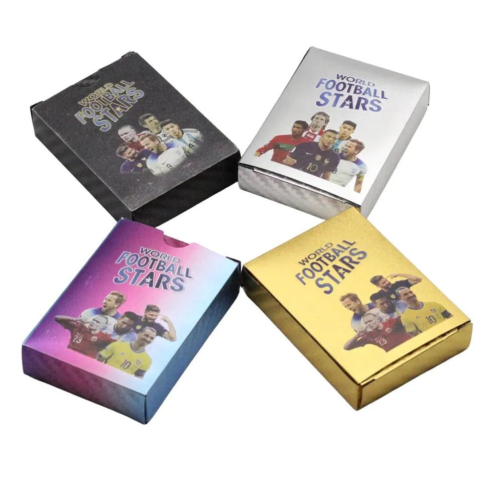 55Pcs Football Cards Gold Silver Black Ballsuperstar Card Limited Signature World Ball Star Collection Drop Shipping Wholesale