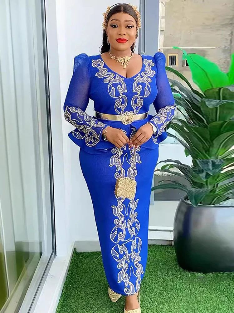 Party Dresses For Women 2024 Prom Dress African Turkey V-neck Maxi Robes Wedding Birthday Gowns Dubai Muslim Abayas Clothing