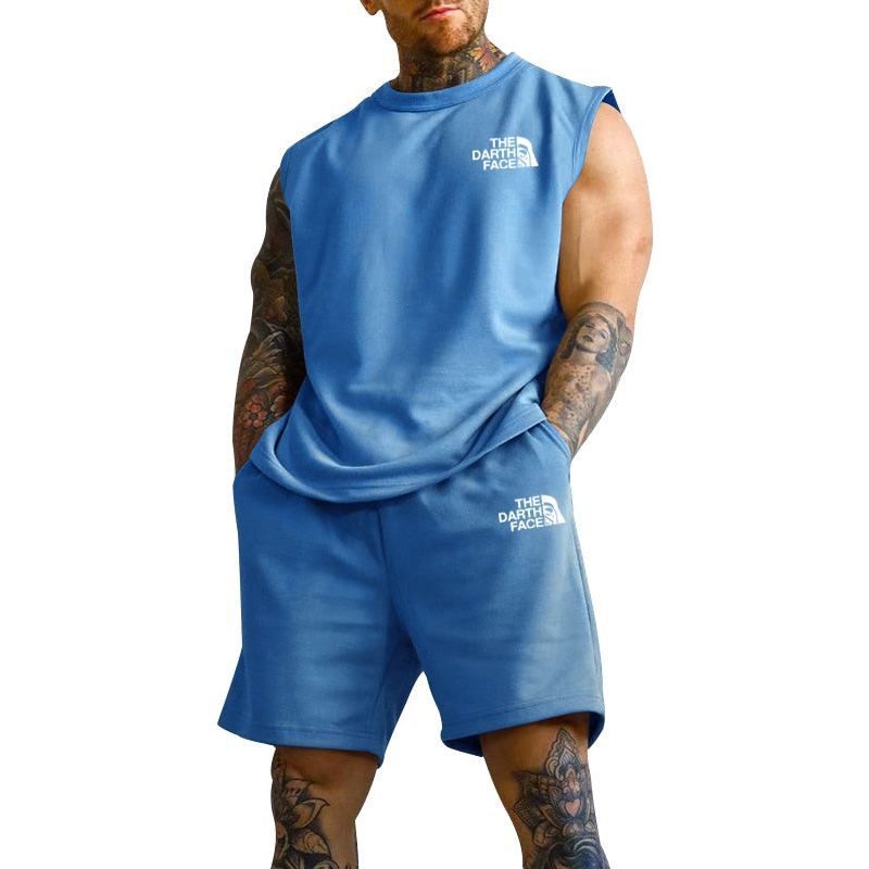 Sports Oversized Suit Short Sleeve T-shirt Suit Men's Clothing Casual Fashion Sportswear 2-piece Set - Jointcorp