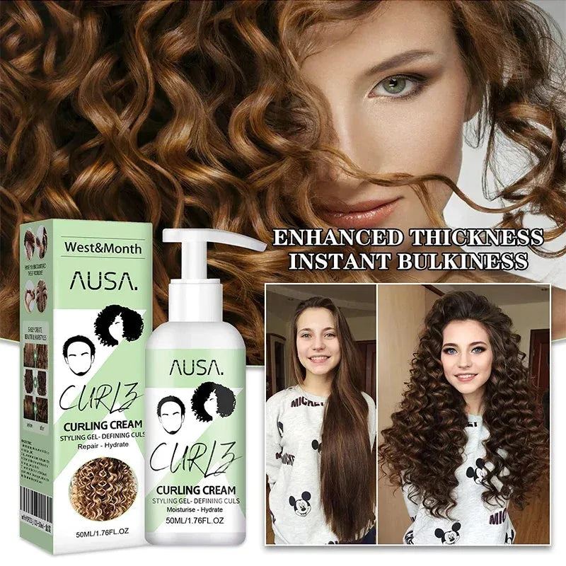 Hair Curl Spray Bouncy Resilient Enhancer Natural Hair Styling Curly Curlie Revive Spray Enhances Natural Wave Hair Conditioner