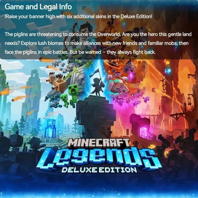 Sony PlayStation 5 Minecraft Legends Deluxe Edition PS5 Game Deals for Platform PlayStation5 PS5 Game Disks