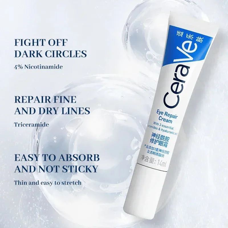 Niacinamide Eye Repair Cream 14ml Hydrating Moisturizing Eye Cream for Dark Circles Fine Lines Repair