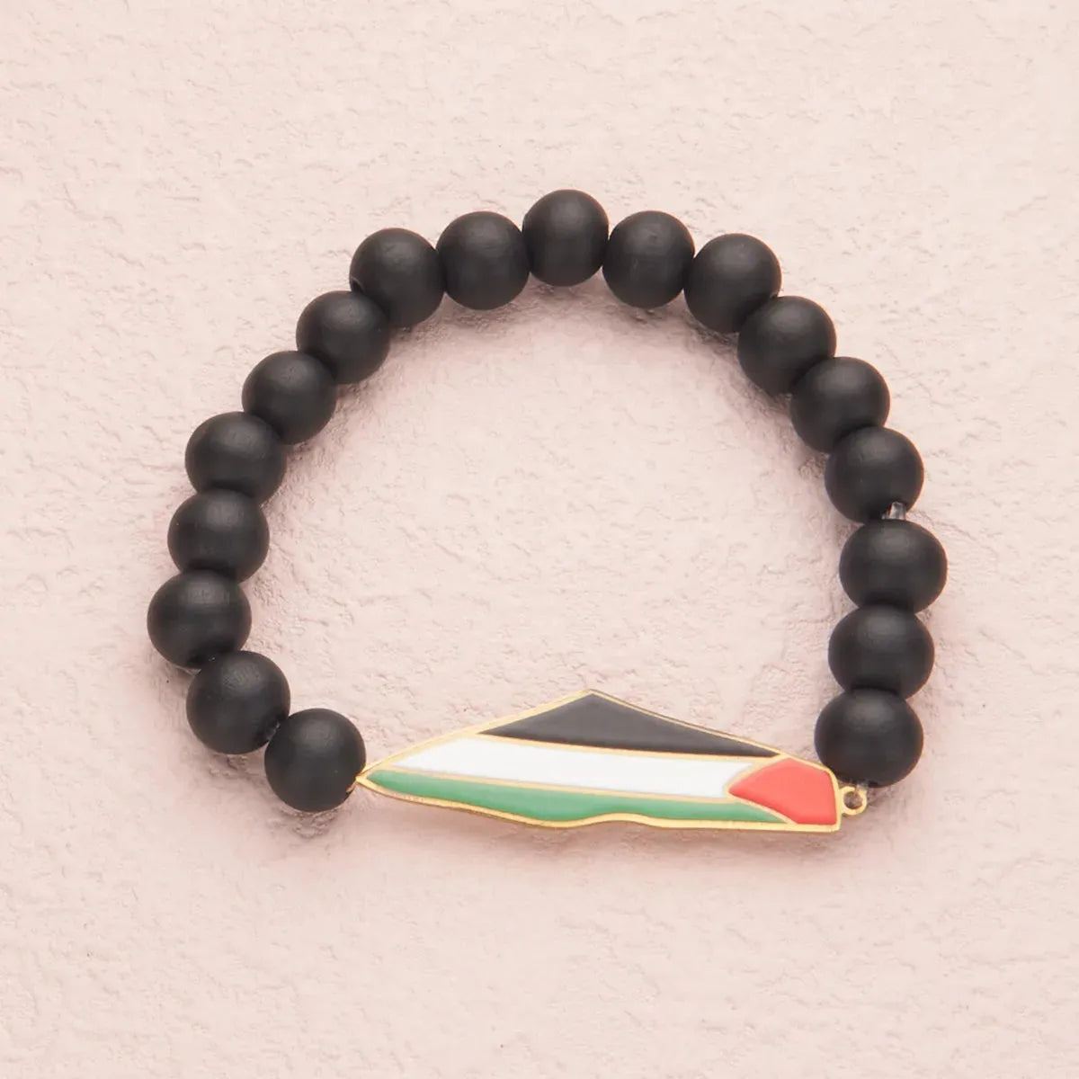 HNSP Stainless Steel Palestine Bracelet Beaded For Men Women Palestine Series Map Flag Pendant Jewelry Accessories