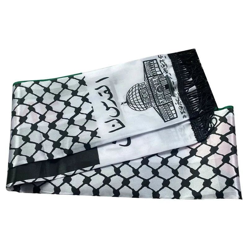 14*130cm Palestine Scarf Printing Satin Palestinian National Day Scarves Palestine Shawl Country