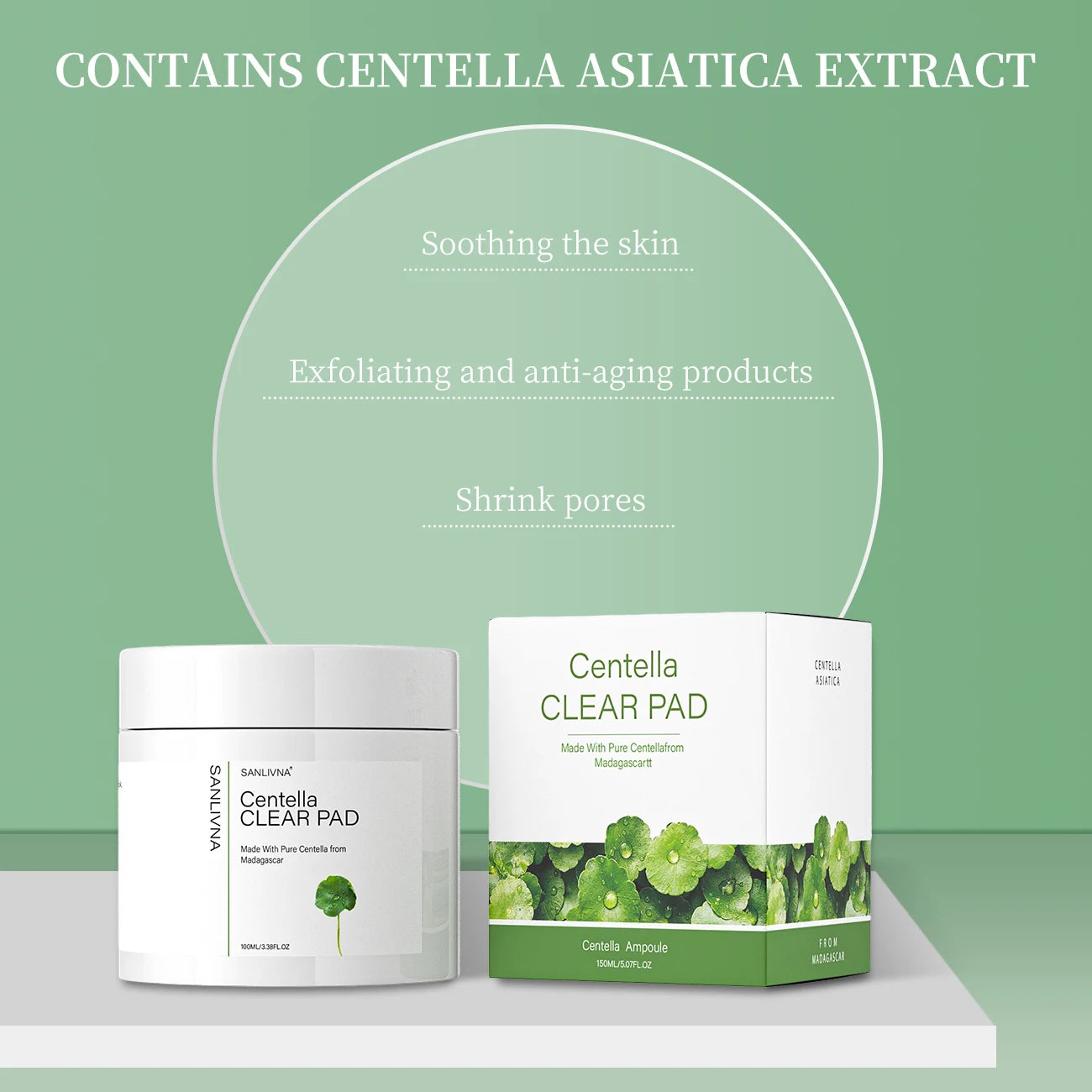 Centella Asiatica Toner Cleanser Moisturizing Repair Essence Moisturizing Facial Treatment Facial Moisturizer Brightening Skin