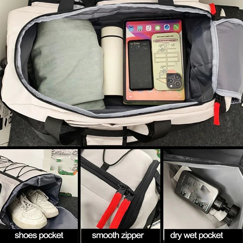 Yoga Travel Gym Backpack Luggage Bag for Women Men Fitness Training Dry Wet Shoes Pocket Outdoor Sports Swimming Daypack Bag