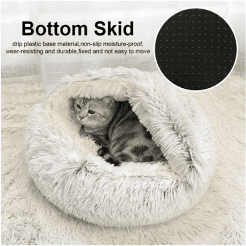 Pet Bed Round House 2 In 1 for Small Dog Cat