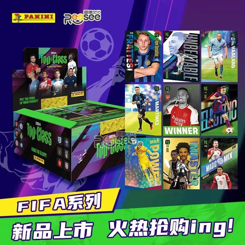Original FIFA 2024 Top Class Panini Football Star Cards Sports Collection Cards Mistery Box Board Game Toy Birthday Gift for Kid