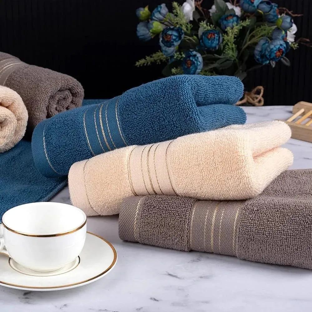 1PCS Thickened Absorbent Towel Pure Cotton Quick Absorbent Soft Quick Dry Thickened Face Towel Drying Bathrobe Home Textile