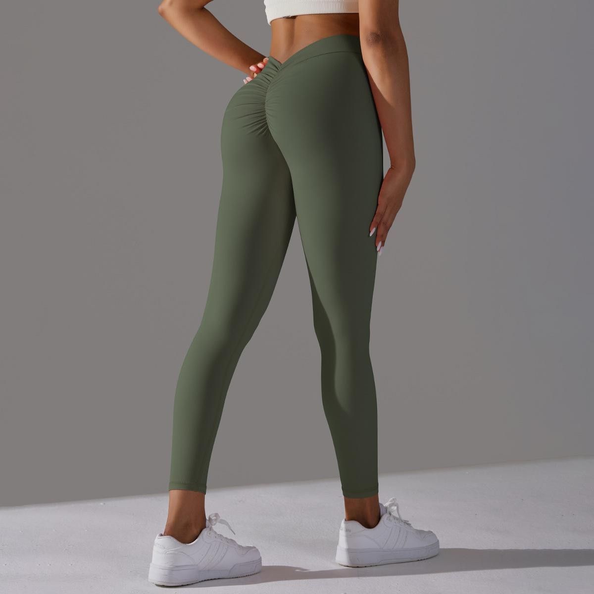 Seamless Yoga Pants Women Tights Sexy V Butt Push Up Fitness High Waist Pants Gym Workout Female Sports Running Yoga Leggings - Jointcorp
