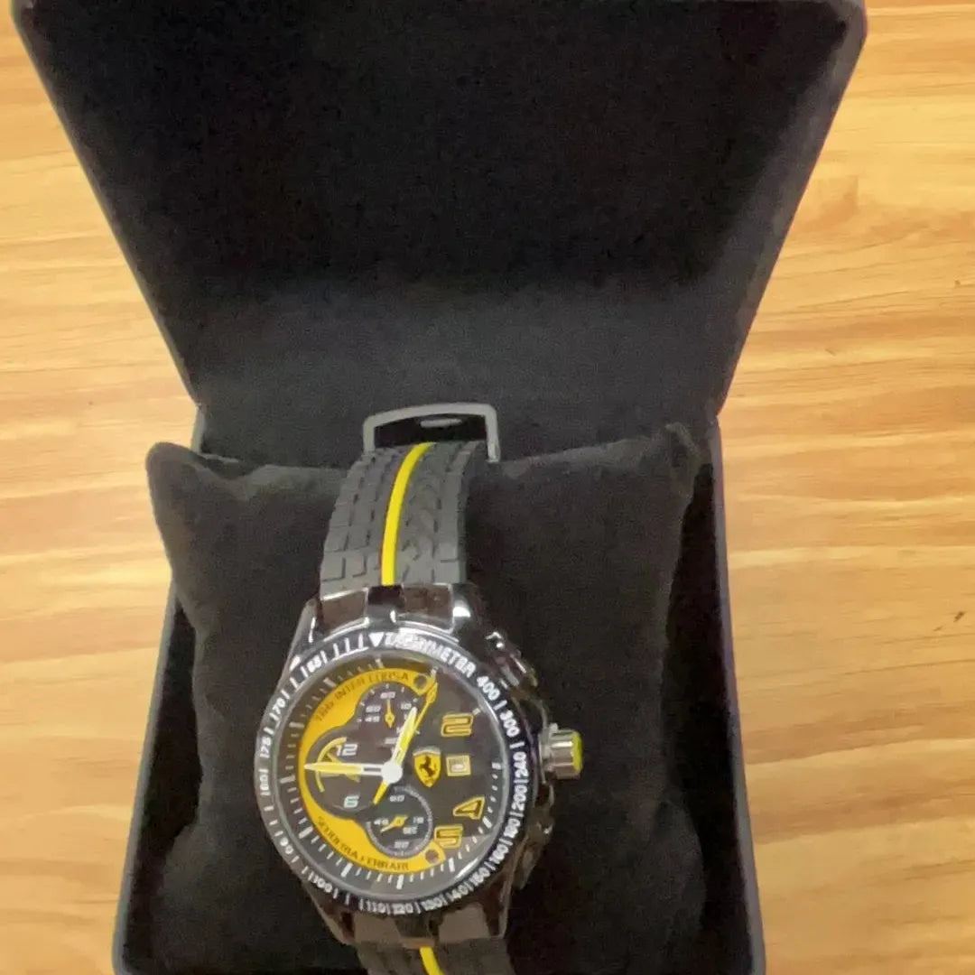 Ferraris watch classic yellow supercar pointer