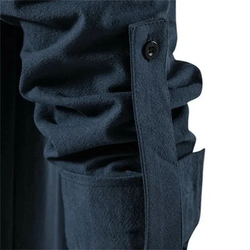 2022 New Men's V-neck shirt T-shirt Fashion Vintage Thin Long Sleeve Top men Casual Breathable Front Lace Up man Shirts