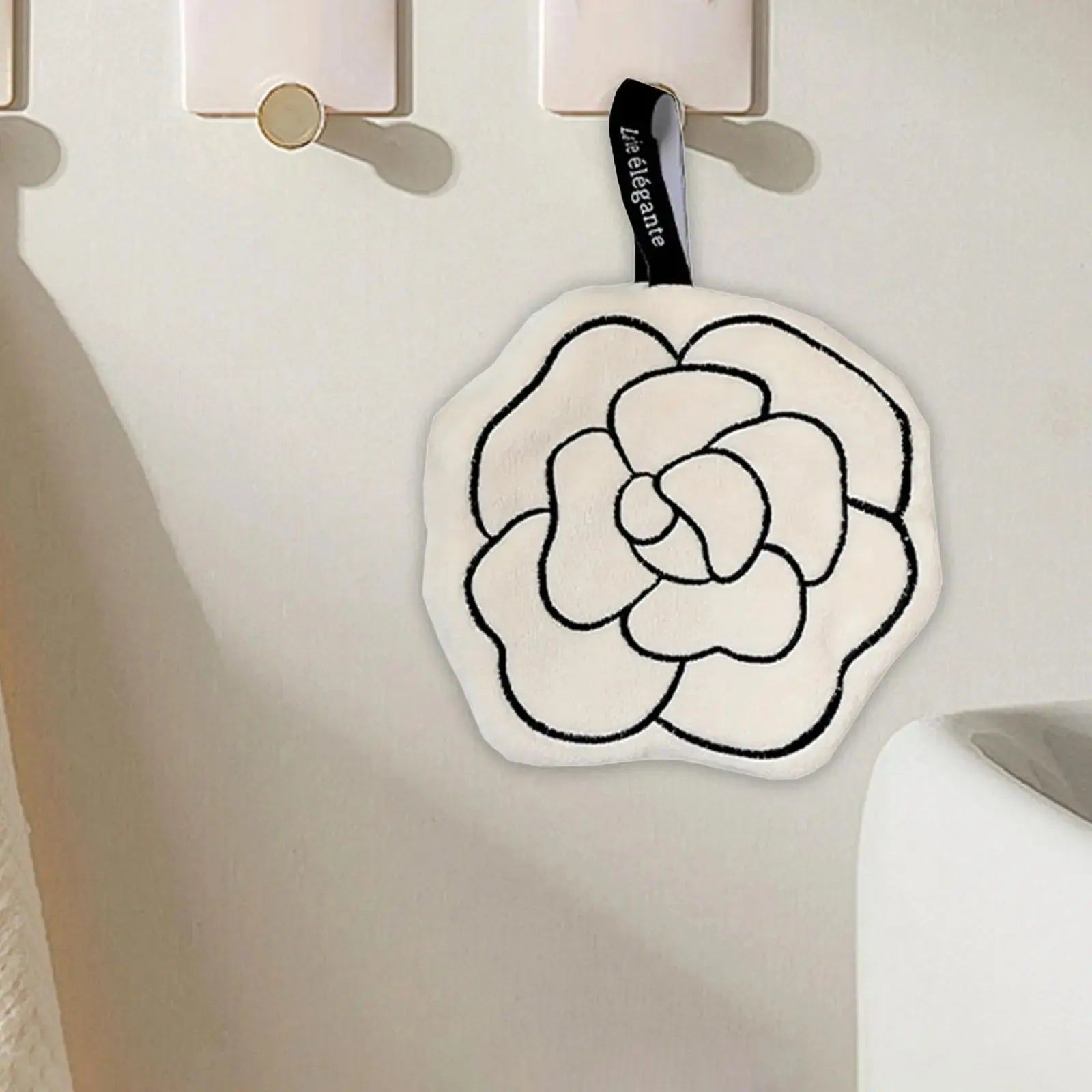 Hanging Hand Towel Decorative Thick Modern Washable Soft Bathroom Hanging Towel for Home Bathroom Kitchen Apartment Dorm