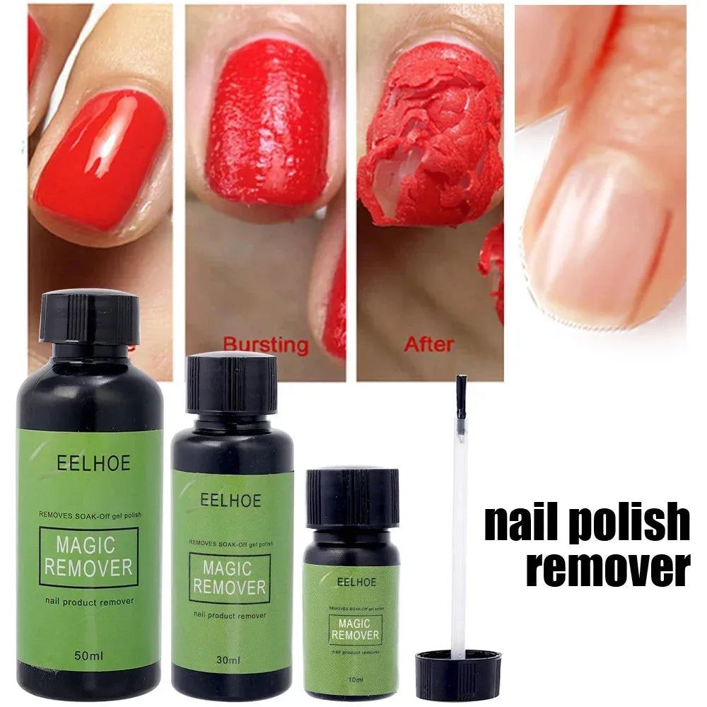 10/15/30/50ML Magic Remover Nail Polish Fast Clean UV Soak Off Layer Semi-permanet Manicure Nails Art Removal Acrylic Gel Tools