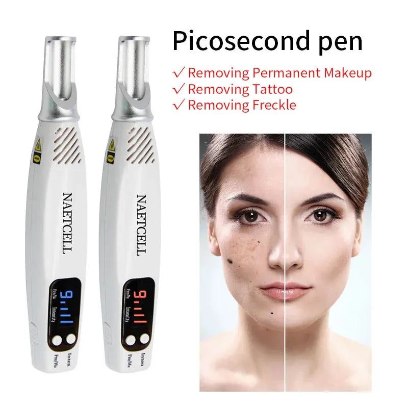 Professional Mini Picosecond Laser Skin Care Red Blue Light Therapy Anti-wrinkle Freckle Pigment Remover Dark Spot Pico Machine
