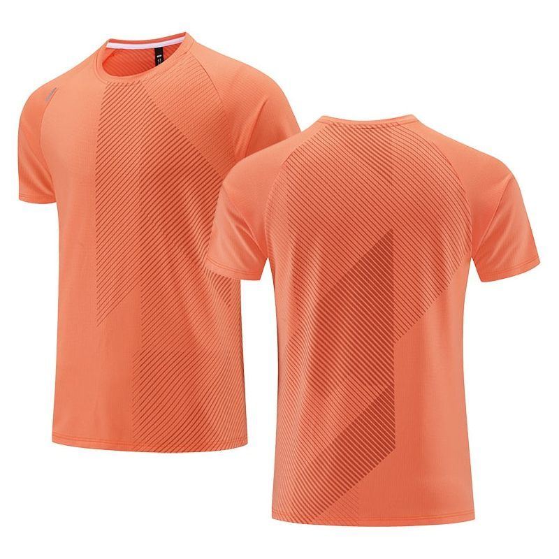 Quick Dry Men Running T-shirt Fitness Sports Top Gym Training Shirt Breathable Jogging Casual Sportswear - Jointcorp