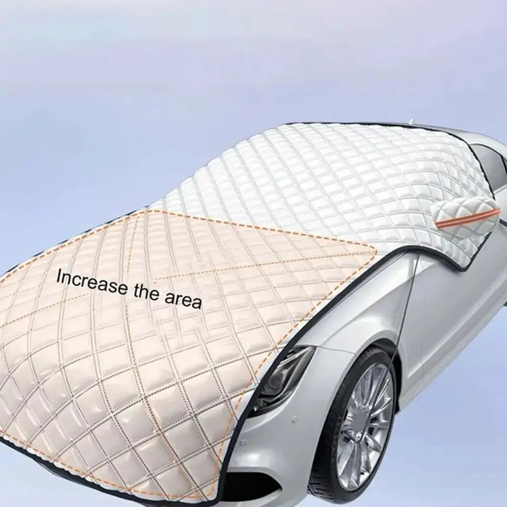 Universal 7-layer Thick Car Snow Cover Extra Large Car Windshield Hood Protection Cover Snowproof Anti-Frost Sunshade Protector