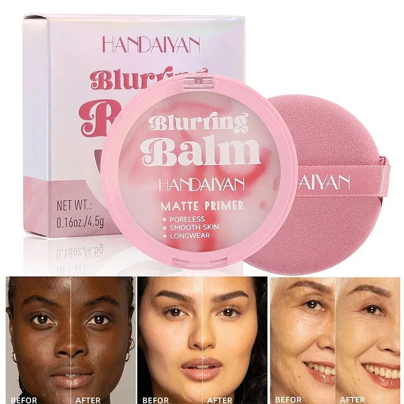 New Matte Primer Face Balm Makeup Long Lasting Waterproof Concealer Foundation Loose Powder Base Cosmetic Face Powder