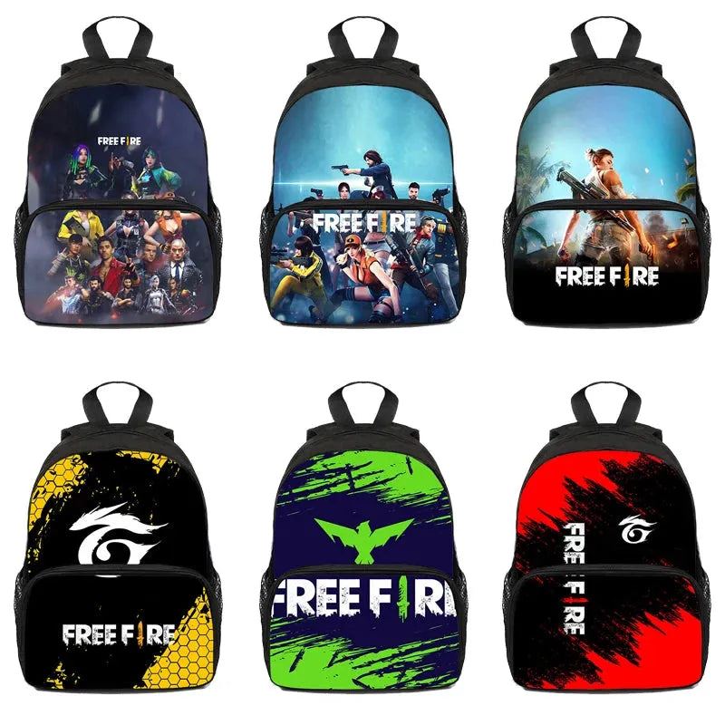 Game Free Fire Garena Backpack Boys Girls School Bag Children Anime Storage Box Kids School Gift Unisex 12/16 inch Travel Bags