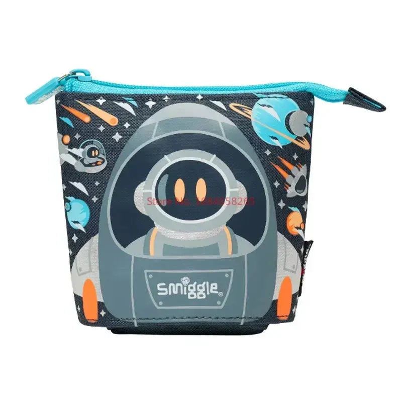 Genuine Australian Smiggle Schoolbag Orange Tail Rocket Backpack Medium Children'S Backpack Water Cup Retractable Pen Bag