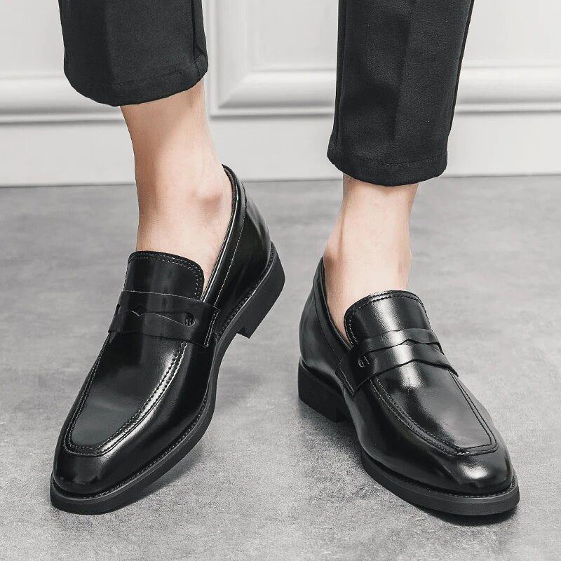 New Men Leather Shoes For Men Luxury Slip On Business