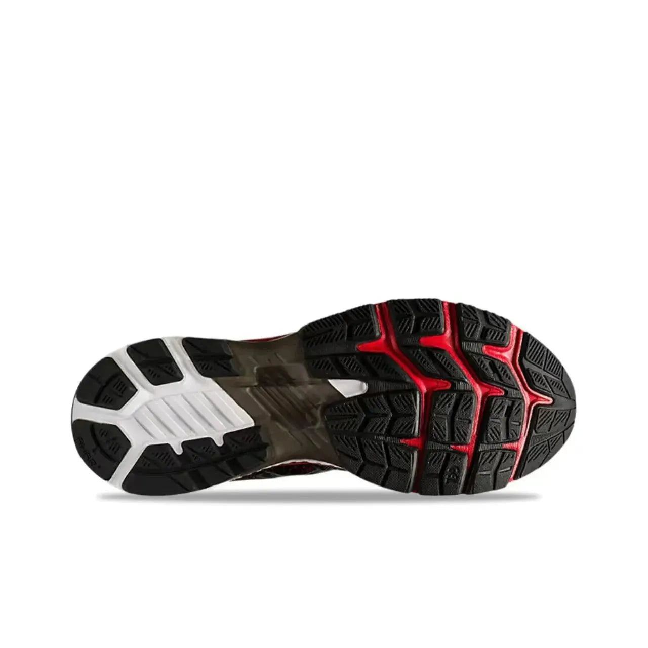 Asics Gel Kayano 27 Original Men Running Shoes BLACK Cushion Men Sneaker Breathable Sport Shose Black-red