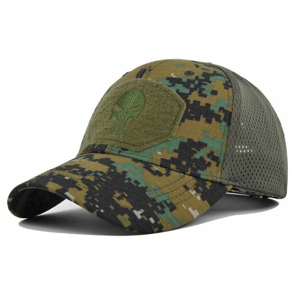 Military Baseball Caps Multicolor Camouflage Breathable Sun Visor Mesh Outdoor - Jointcorp