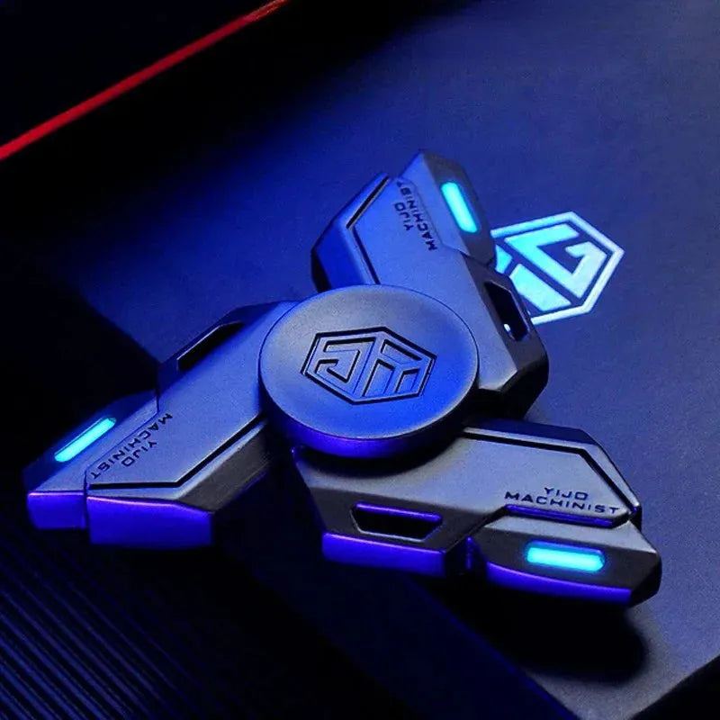Stress Relief Toys Fingertip Gyro Luminous Metal Alloy Smart Fidget Spinner Desk Hand EDC for Adults Children Christmas Gifts