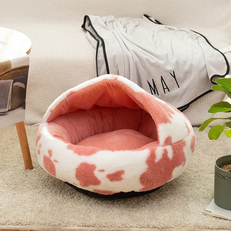 Pet Bed Round House 2 In 1 for Small Dog Cat