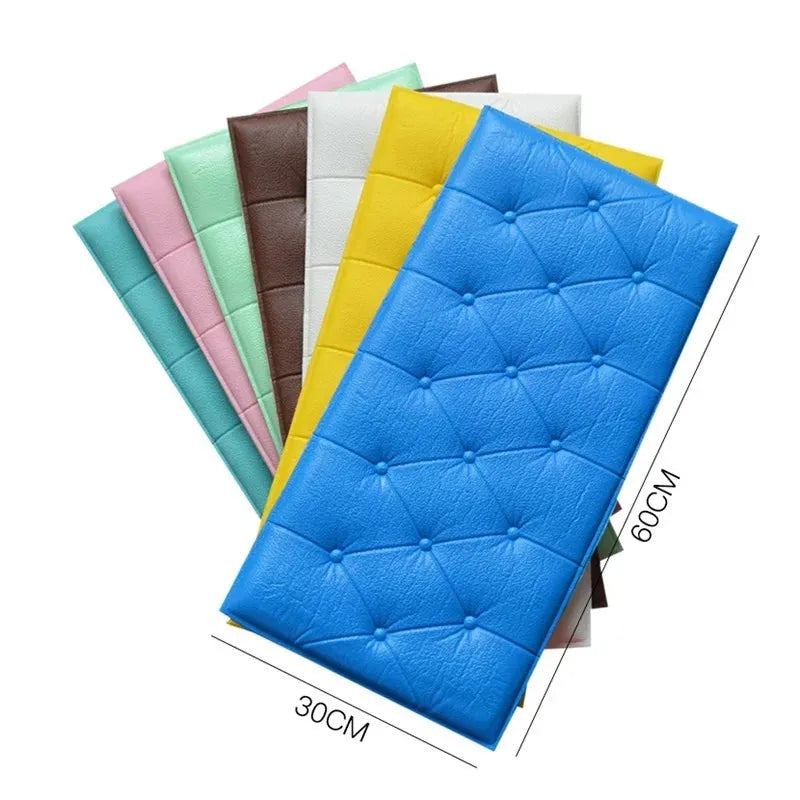 Self-adhesive Wall Stickers Waterproof Baby Soft 3D Thicken Anti-collision Wallpaper Brick DIY Living Room Bedroom Home Decor