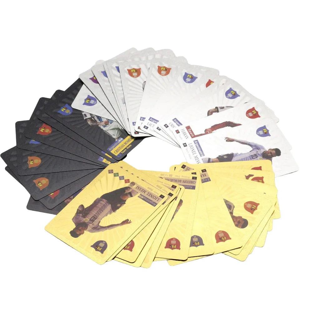 55Pcs Football Cards Gold Silver Black Ballsuperstar Card Limited Signature World Ball Star Collection Drop Shipping Wholesale