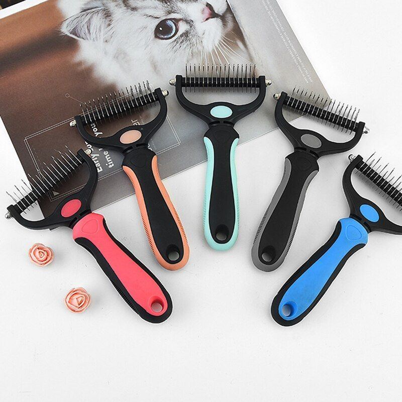Professional Pet Deshedding Brush Dog Hair Remover Pet Fur Knot Cutter Puppy Cat Comb Brushes Dogs Grooming Shedding Supplies - Jointcorp