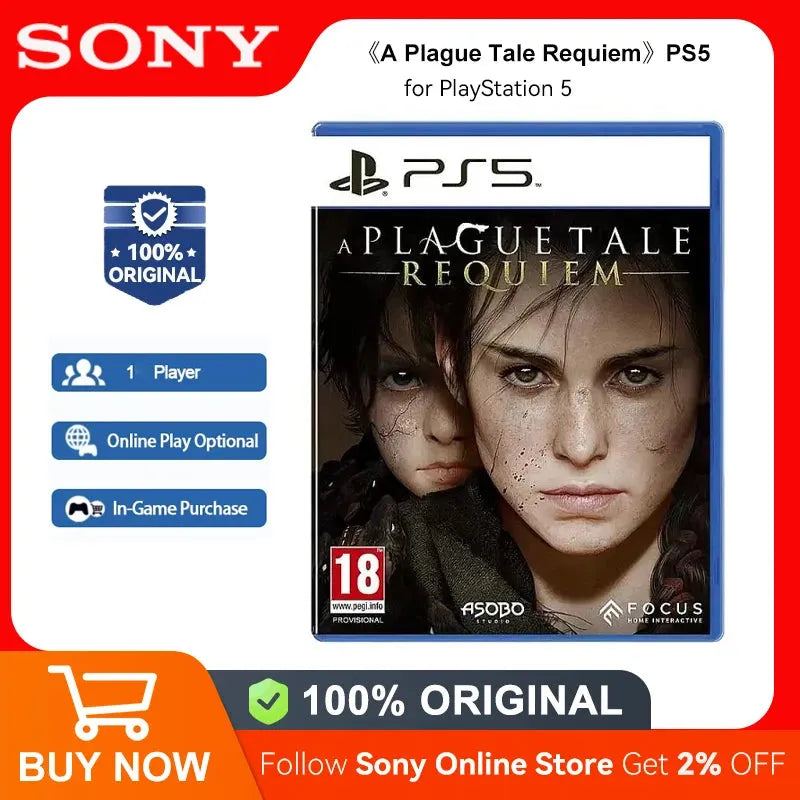 Sony PlayStation 5 A Plague Tale Requiem PS5 Game Deals for Platform PlayStation5 PS5 Game Disk PS5 A Plague Tale Requiem