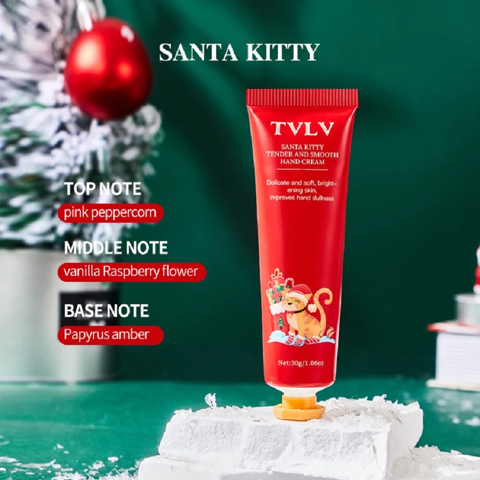 Refreshing and moisturizing Christmas hand cream, with a refreshing and tender texture, improves and moisturizes the skin