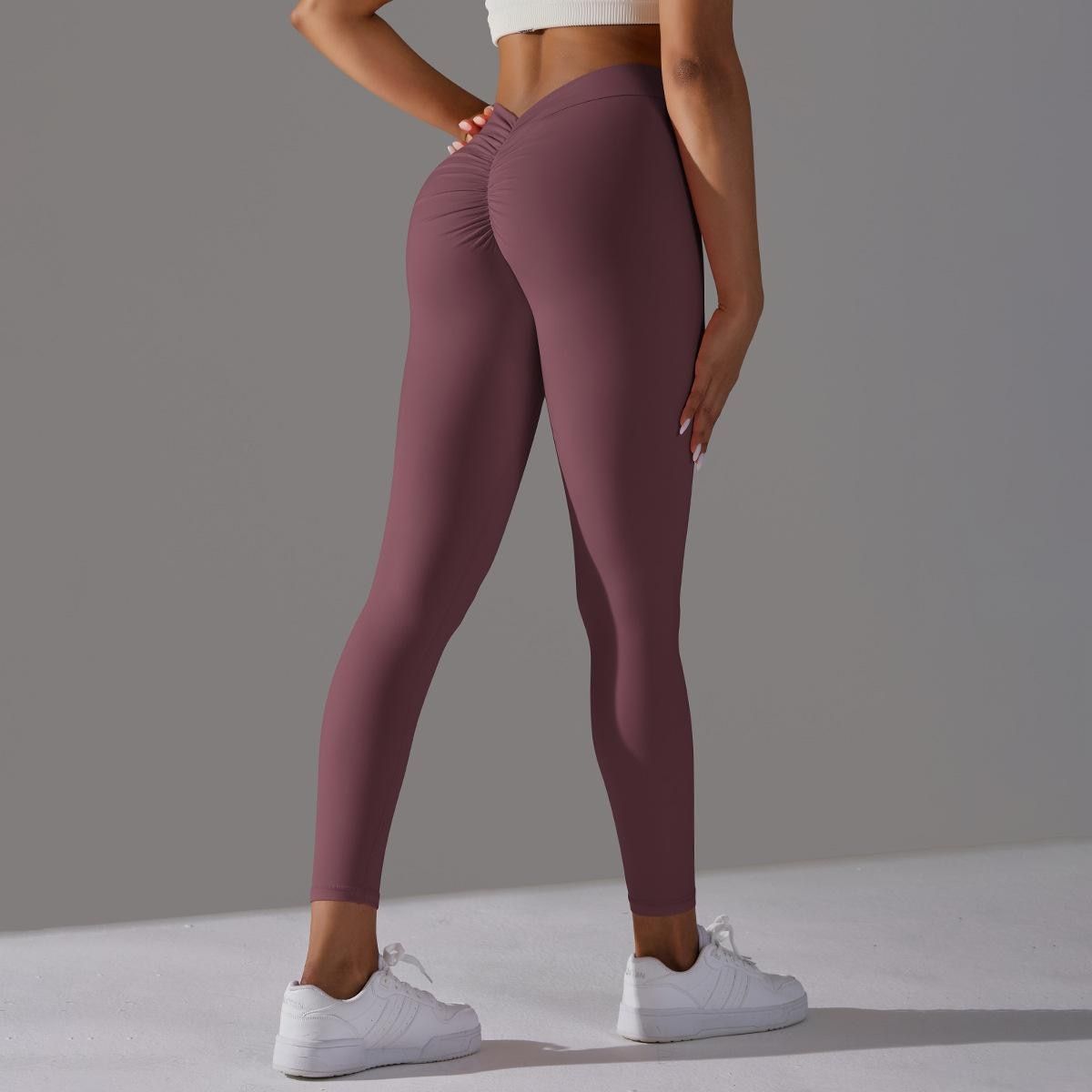 Seamless Yoga Pants Women Tights Sexy V Butt Push Up Fitness High Waist Pants Gym Workout Female Sports Running Yoga Leggings - Jointcorp