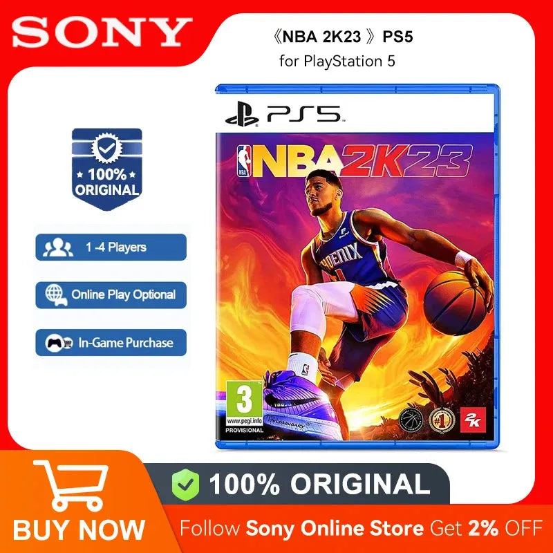 Sony PlayStation 5 Game - NBA 2K23 - PS5 Game Deals for Platform PlayStation5 PS5 Game Disks NBA 2K23