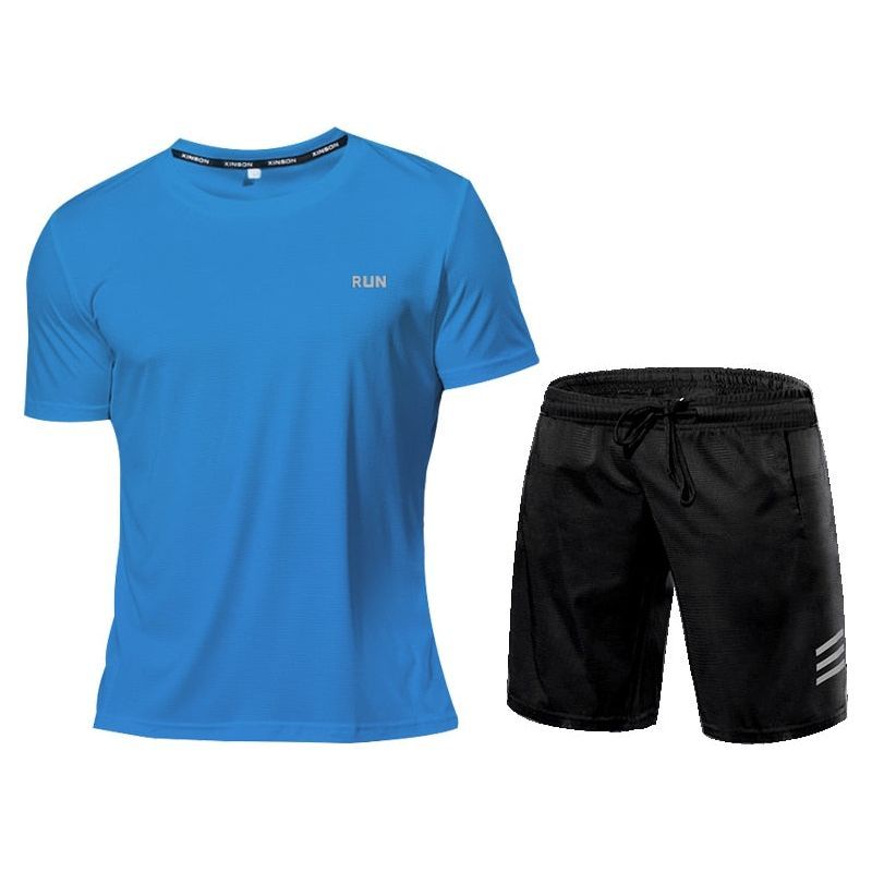 Quick-Dry 2 Piece Sets Men's Tracksuit Sportswear Gym Clothing Sweatsuits - Jointcorp