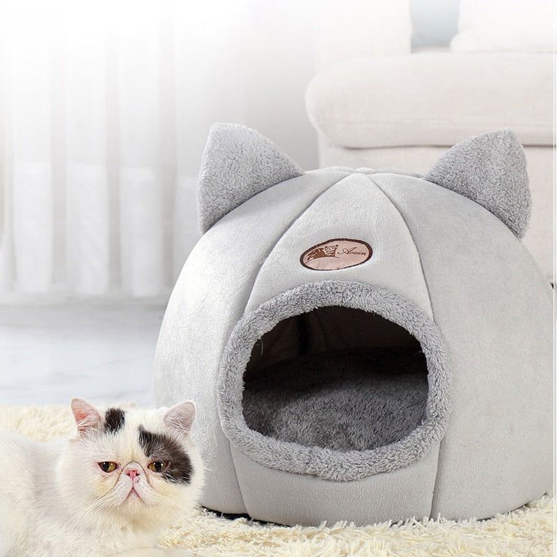 New Deep Sleep Comfort In Winter Cat Bed Iittle Mat Basket Small Dog House Products Pets Tent Cozy Cave Nest Indoor Cama Gato - Jointcorp