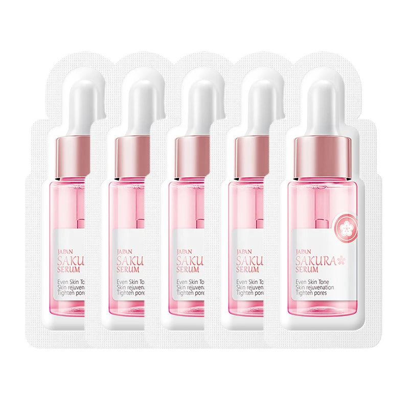 Sakura Whitening Face Serum Anti Aging Fade Fine Lines Tighten Pores Improve Melanin Pigment Dull Moisturizer Brighten Skin Care