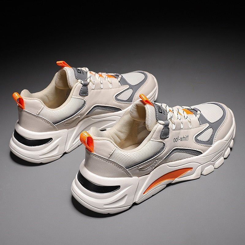 Casual Shoes Sneakers Lightweight for Men Breathable Male Footwear Lace Up Walking Shoe Sport - Jointcorp