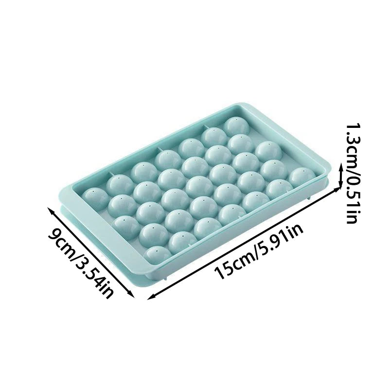 33 Ice Boll Hockey PP Mold Frozen Whiskey Ball Popsicle Ice Cube Tray Box Lollipop Making Gifts Kitchen Tools Accessories
