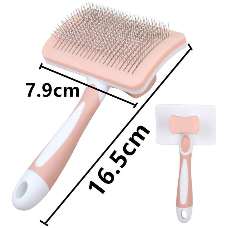 Cat Comb One-click Cat Brush Automatic Pet Hair Remover Pet Grooming Open Knot Comb for Cats Grooming Handle Brush Pet Supplies - Jointcorp