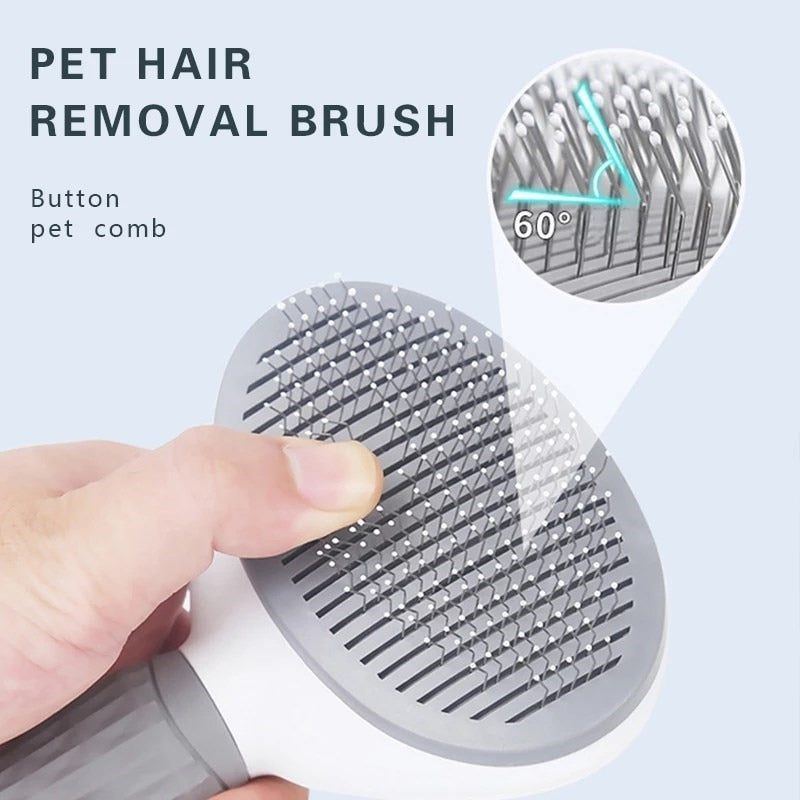 Pet Dog Brush Cat Comb Self Cleaning Pet Hair Remover Brush For Dogs Cats Grooming Tools Pets Dematting Comb Dogs Accessories - Jointcorp