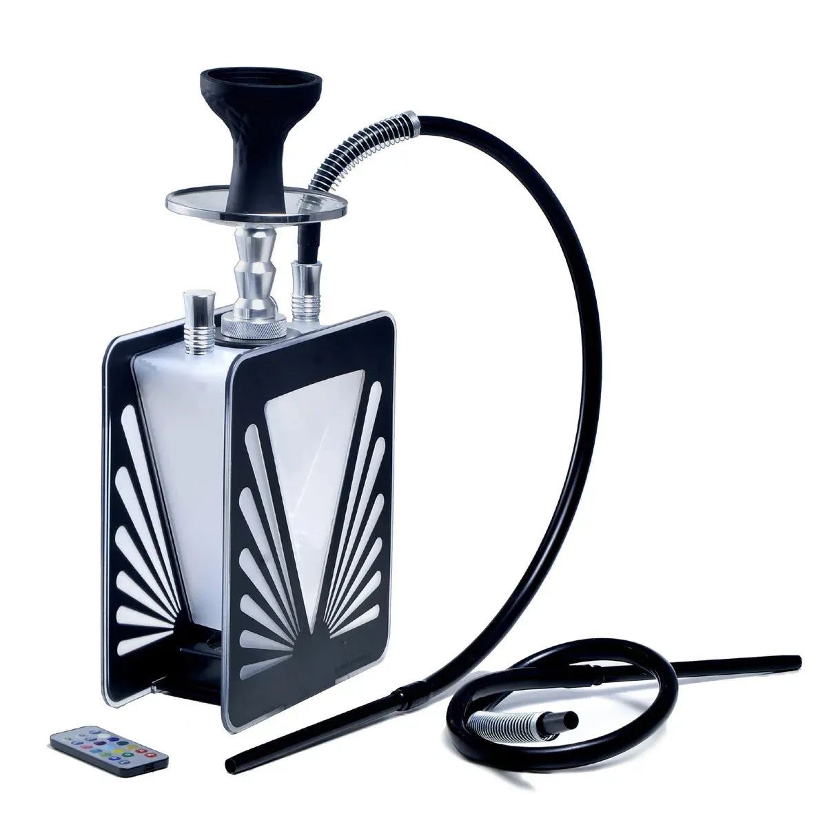 Acrylic Arabic Hookah Complete Set with 2 Hookah Hose Led Light Silicone Shisha Bowl Sheesha Chicha Cachimba Narguile for Smoke