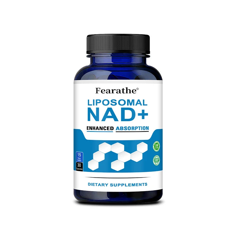 Liposomal NAD+ with Trimethylglycine, Maximum Absorption, NAD+ Boosting Supplement, Anti-Aging, Cellular Energy, DNA Repair
