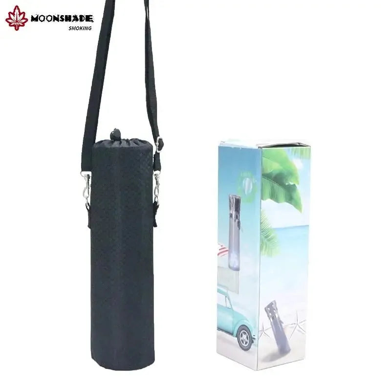 MOONSHADE Portable Handheld LED Car Hookah Set Colorful Lights Complete Acrylic Shisha Narguile Kit Outdoor Travel Smoking Tool