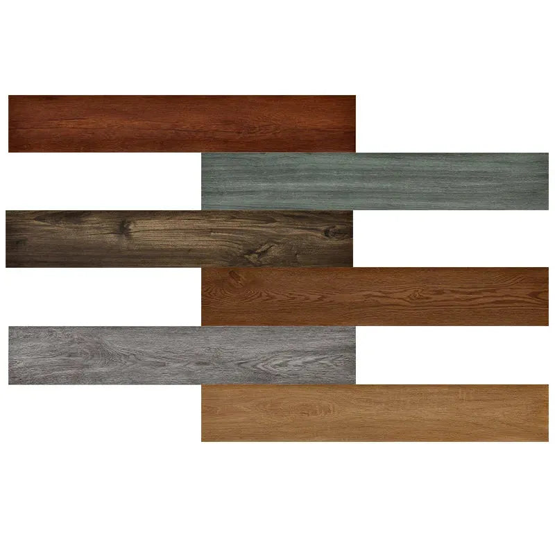 Self-Adhesive Wood Grain Floor Wallpaper Waterproof Wall Sticker Bedroom Living Room Toilet Kitchen Home Decor Floor Sticker